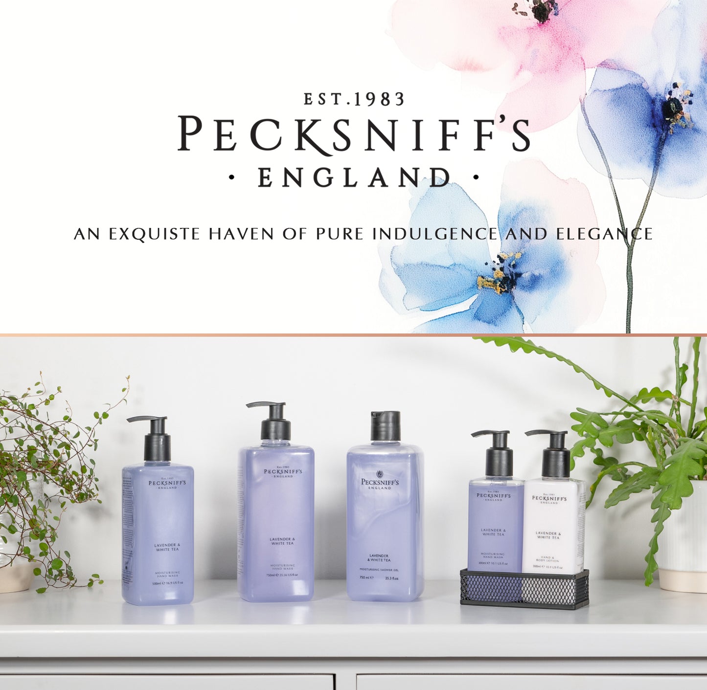 Pecksniff's Lavender & White Tea Hand Wash 725 ml/24.5 Fl Oz
