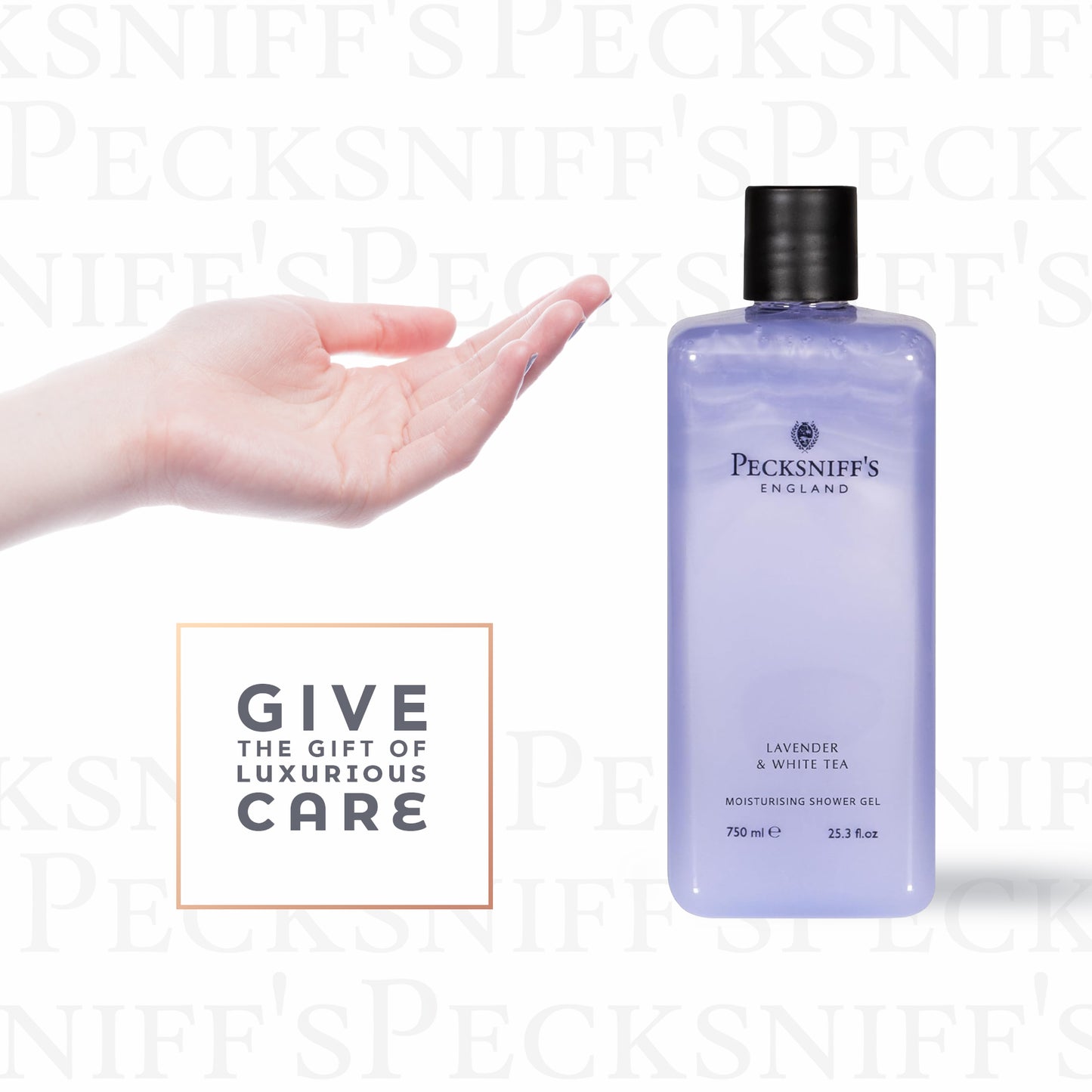 Pecksniff's Lavender & White Tea Moisturizing Shower Gel | 750ml / 25.36 Fl Oz