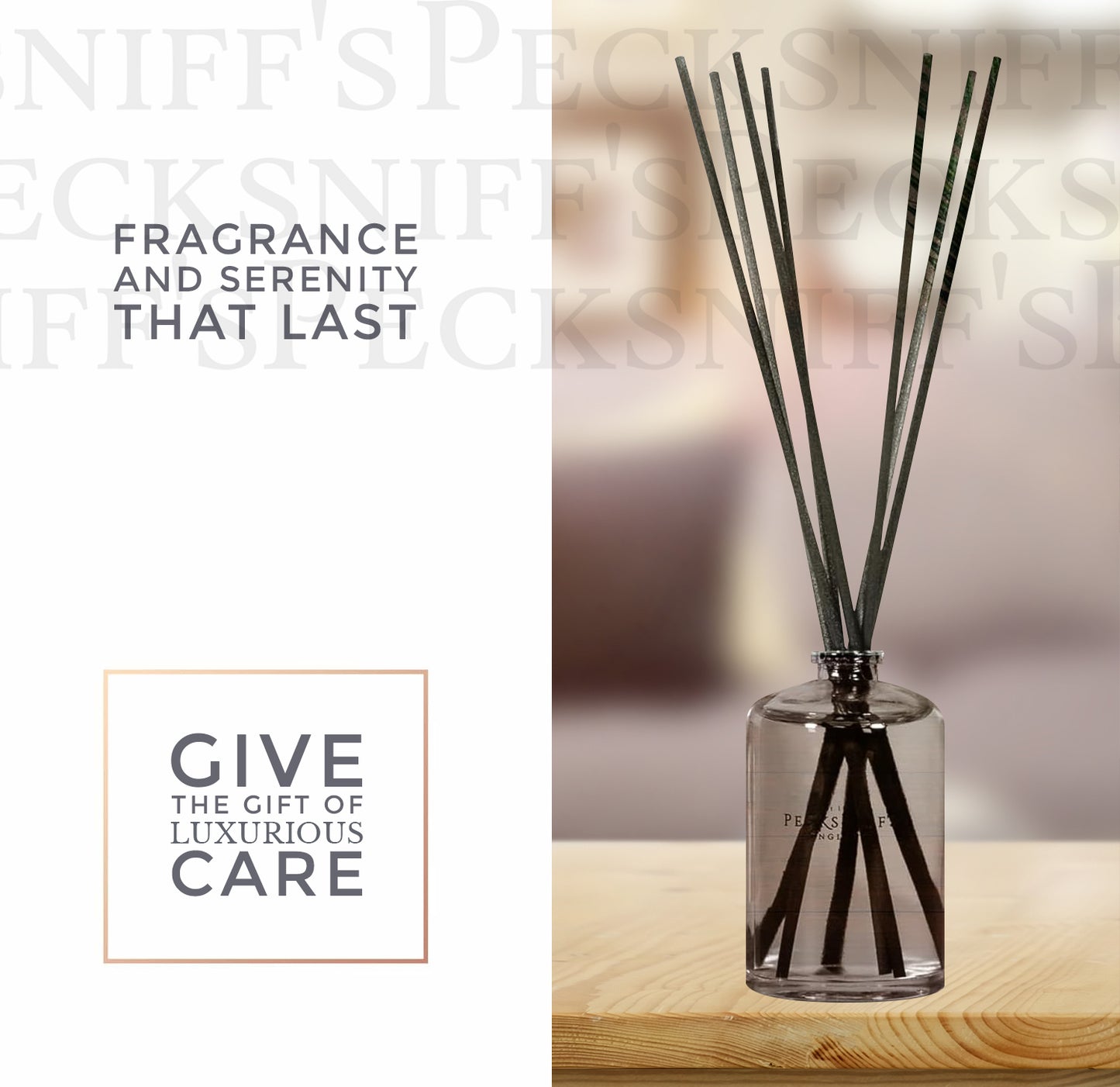 Pecksniffs Leather & Oakmoss Diffuser | 100ml/3.38 Fl Oz