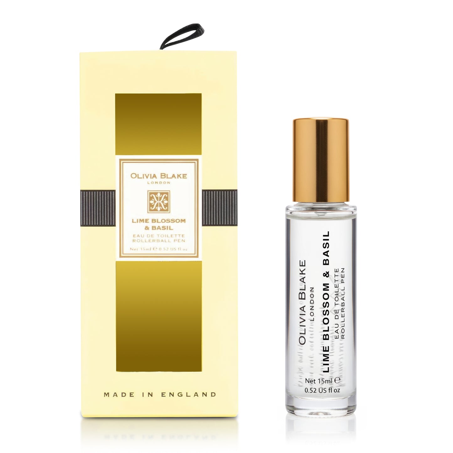 Olivia Blake Lime Blossom & Basil Perfume Roller Ball – 15 ml/0.52 fl oz Fine Fragrance Eau de Toilette, Travel Size Perfume for Women