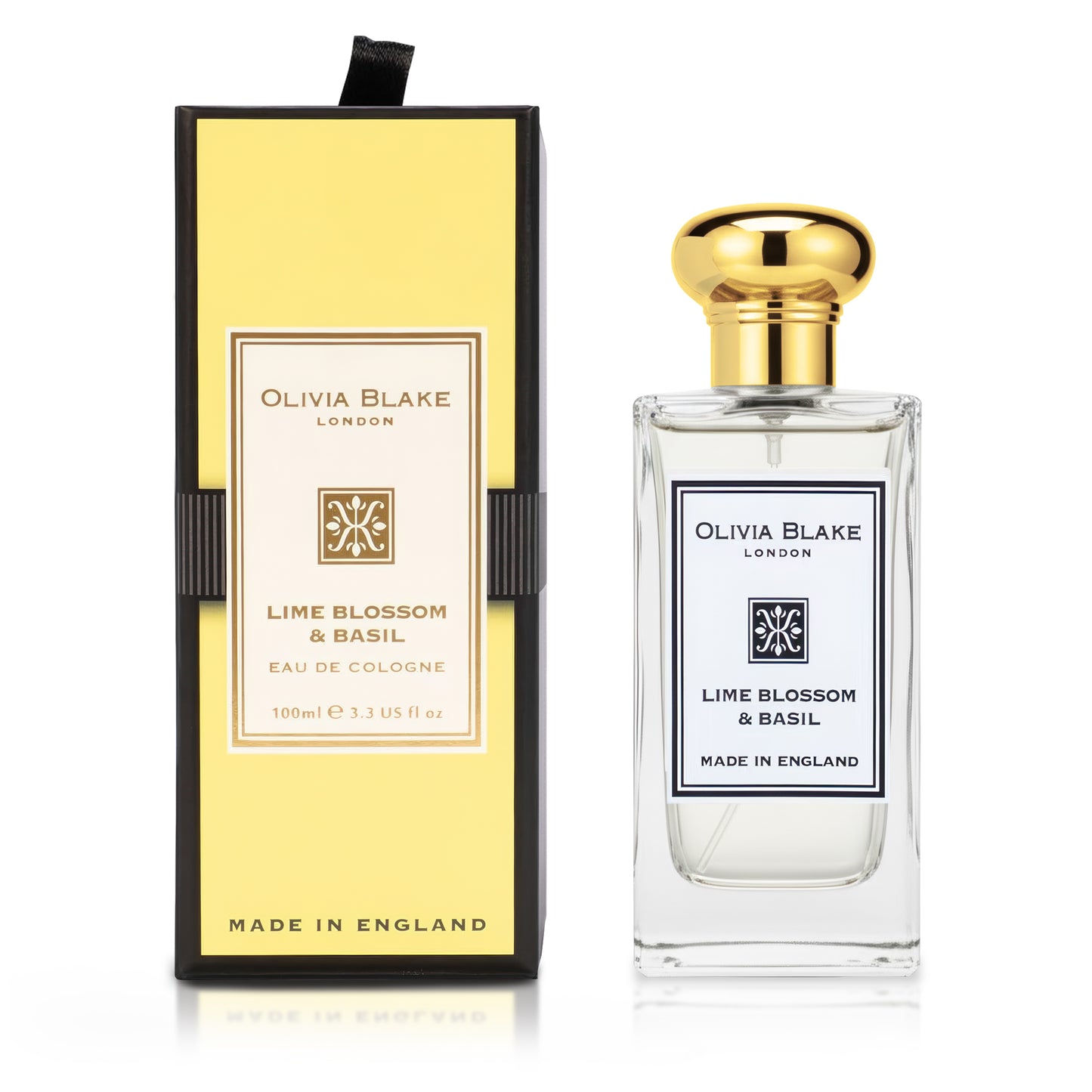 Olivia Blake Lime Blossom & Basil Perfume for Women – Fine Fragrance Eau de Cologne Spray, 100 ml/3.3 fl oz