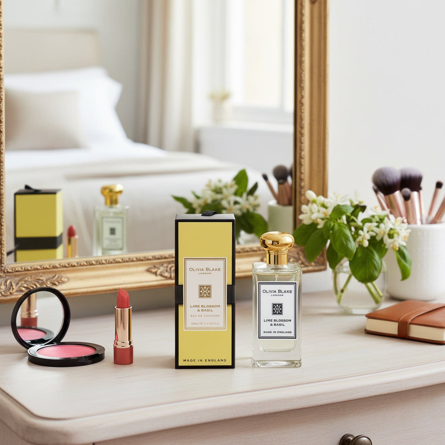 Olivia Blake Lime Blossom & Basil Perfume for Women – Fine Fragrance Eau de Cologne Spray, 100 ml/3.3 fl oz