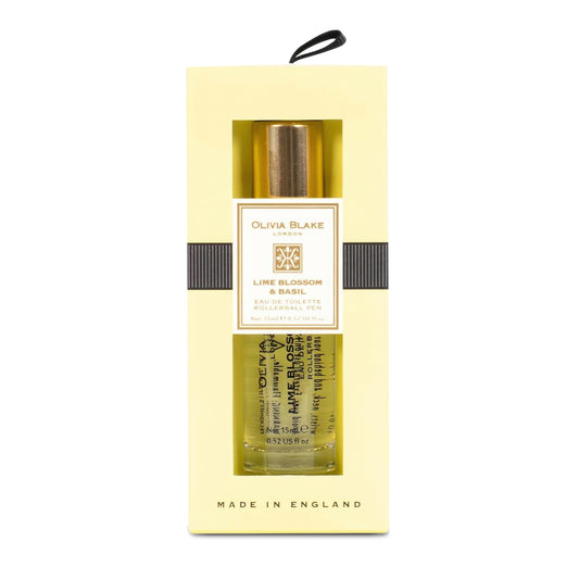 Olivia Blake Lime Blossom & Basil Perfume Roller Ball – 15 ml/0.52 fl oz Fine Fragrance Eau de Toilette, Travel Size Perfume for Women