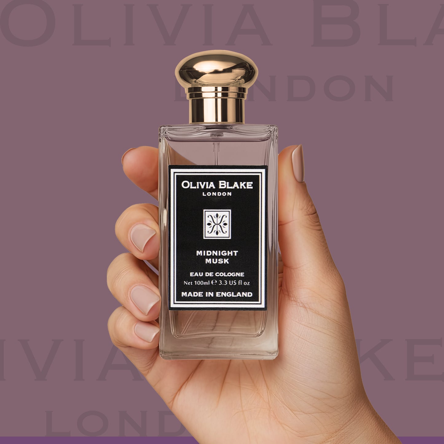 Olivia Blake Midnight Musk Perfume for Women – Fine Fragrance Eau de Cologne Spray, 100 ml/3.3 fl oz