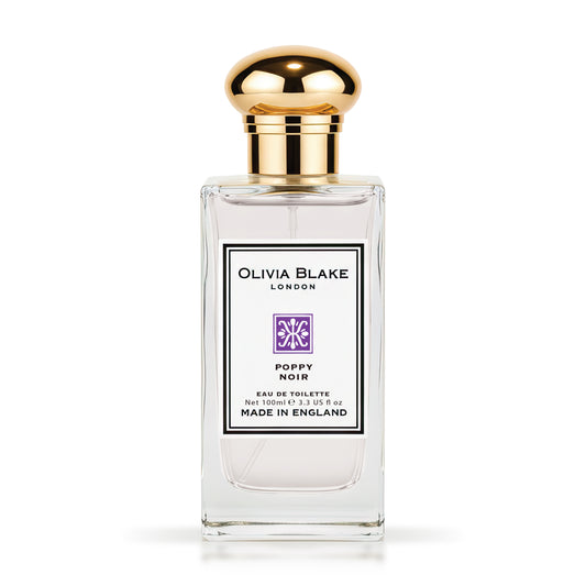 Olivia Blake Poppy Noir Eau de Cologne Spray – Fruity Floral Unisex Cologne with Iris, Tonka & Musk Notes, 3.3 fl oz