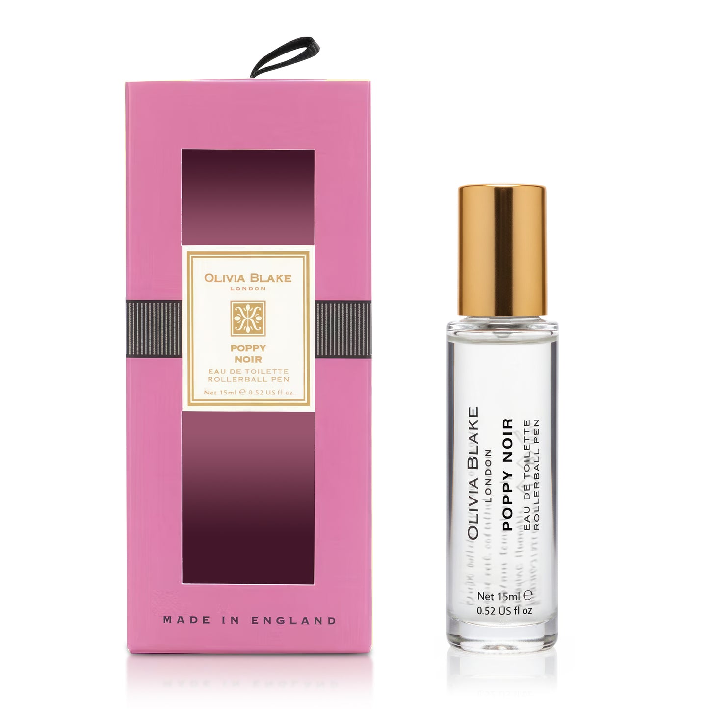 Olivia Blake Poppy Noir Perfume Roller Ball – 15 ml/0.52 fl oz Fine Fragrance Eau de Toilette, Travel Size Perfume for Women