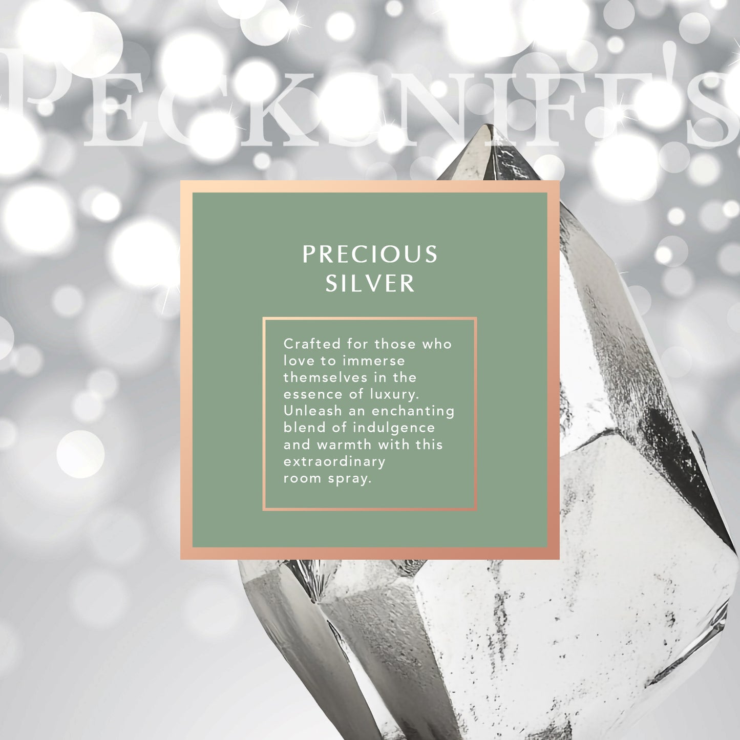 Pecksniffs Precious Silver Room Spray | 100ml/3.38 Fl Oz