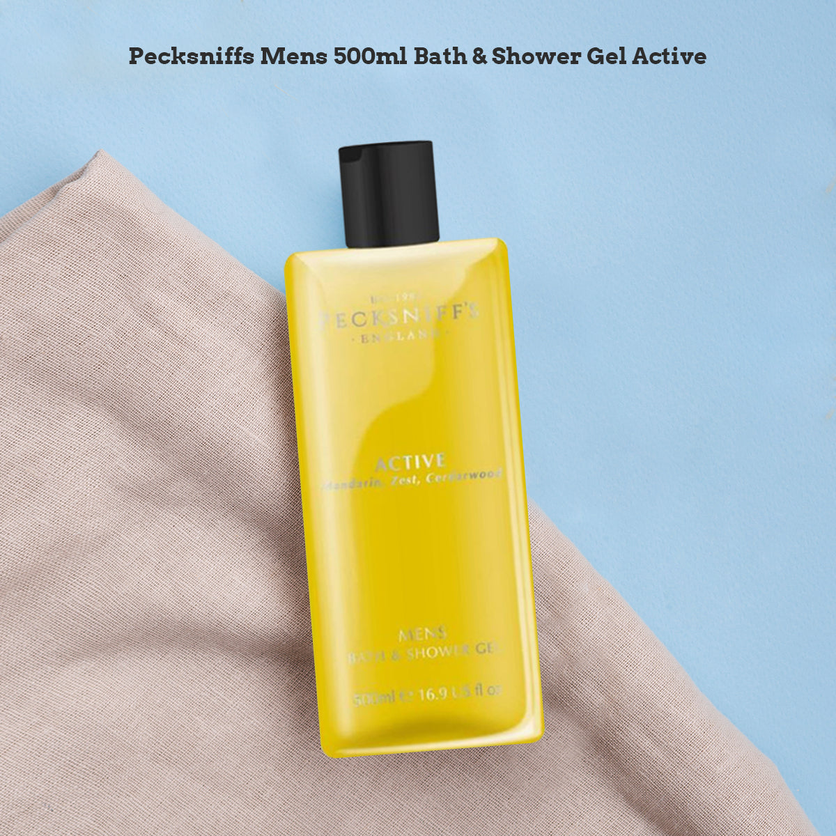 Pecksniffs Active Men's Bath and Shower Gel | 500ml /16.9 Fl Oz