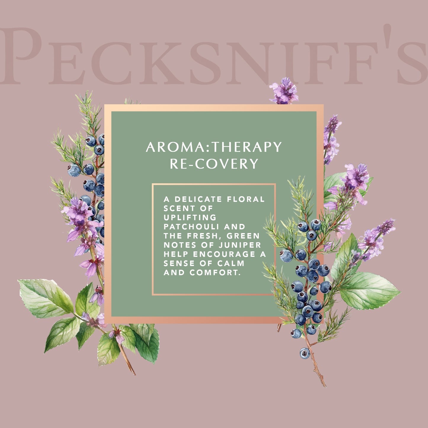 Pecksniffs Aromatherapy Re-Covery Candle with Dust Cover | 1 Wick, 150g/5.29oz
