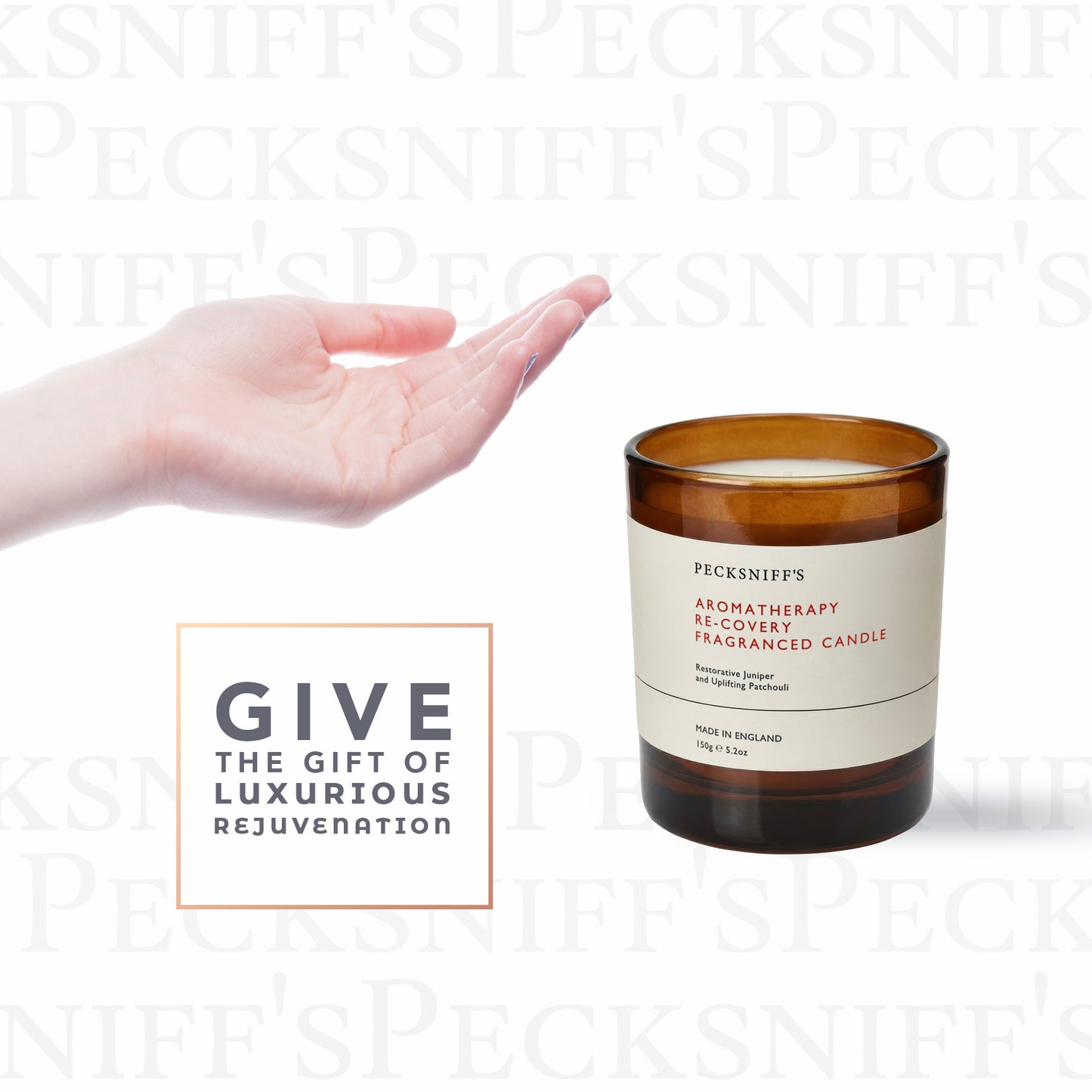 Pecksniffs Aromatherapy Re-Covery Candle with Dust Cover | 1 Wick, 150g/5.29oz