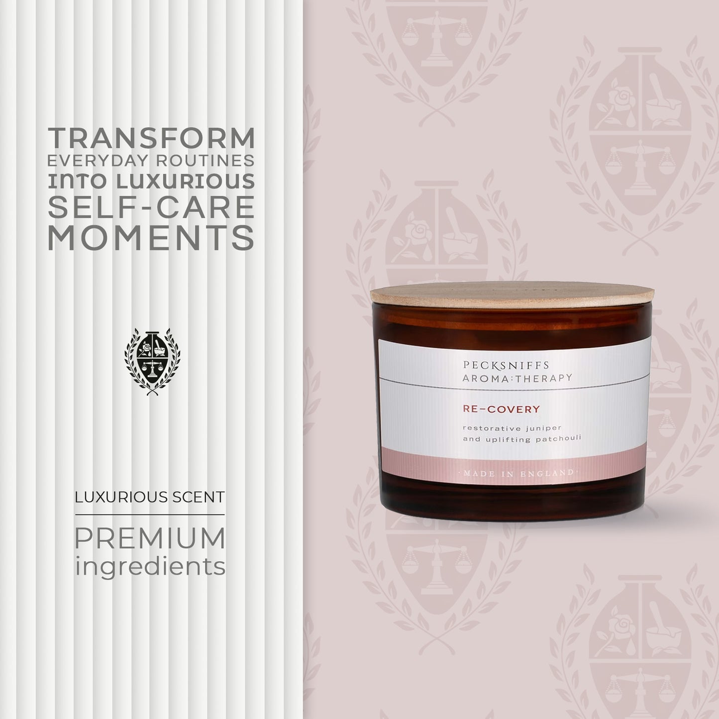 Pecksniffs Aromatherapy Re-Covery Candle | 3 Wicks, 283g/9.9oz