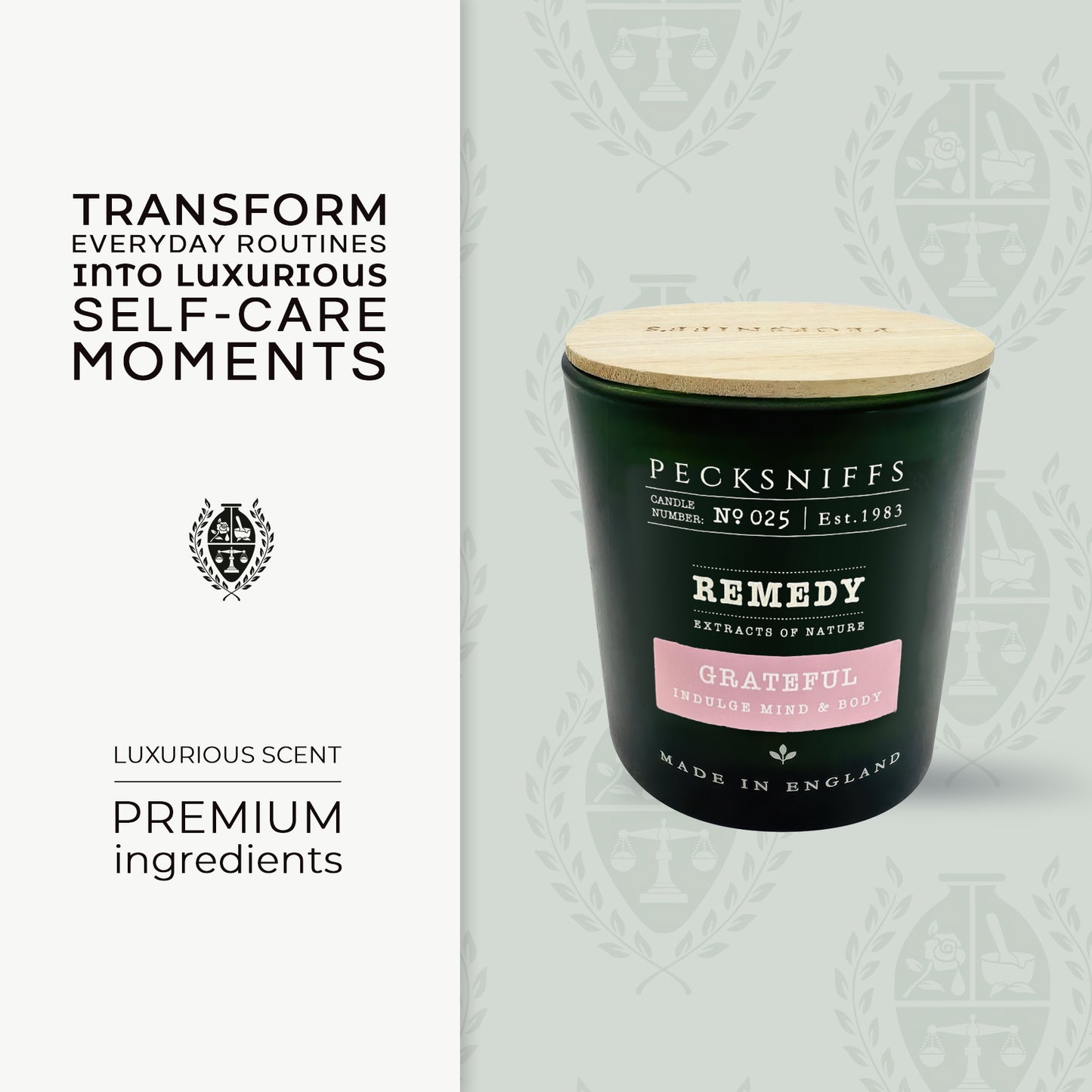 Pecksniff’s Aromatherapy Grateful Candle 3 Wick 19.4 oz/550 g, Honey Aloe Fragrance, Long Lasting Luxury Glass Candle for Relaxation, Home and Gifts