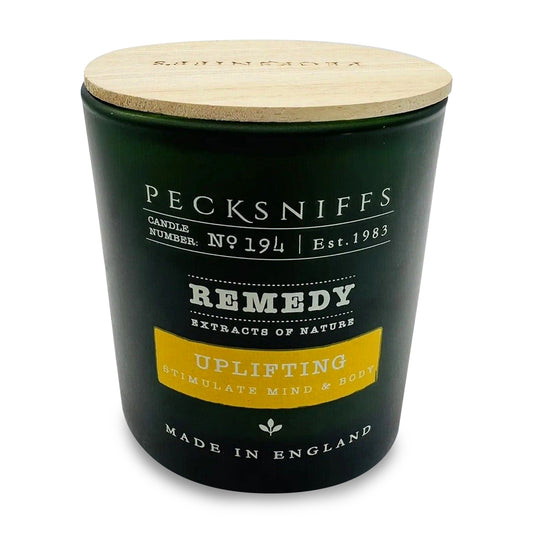 Pecksniffs Remedy Green Tall Uplifting Candle | 3 Wicks, 515g /18.16oz