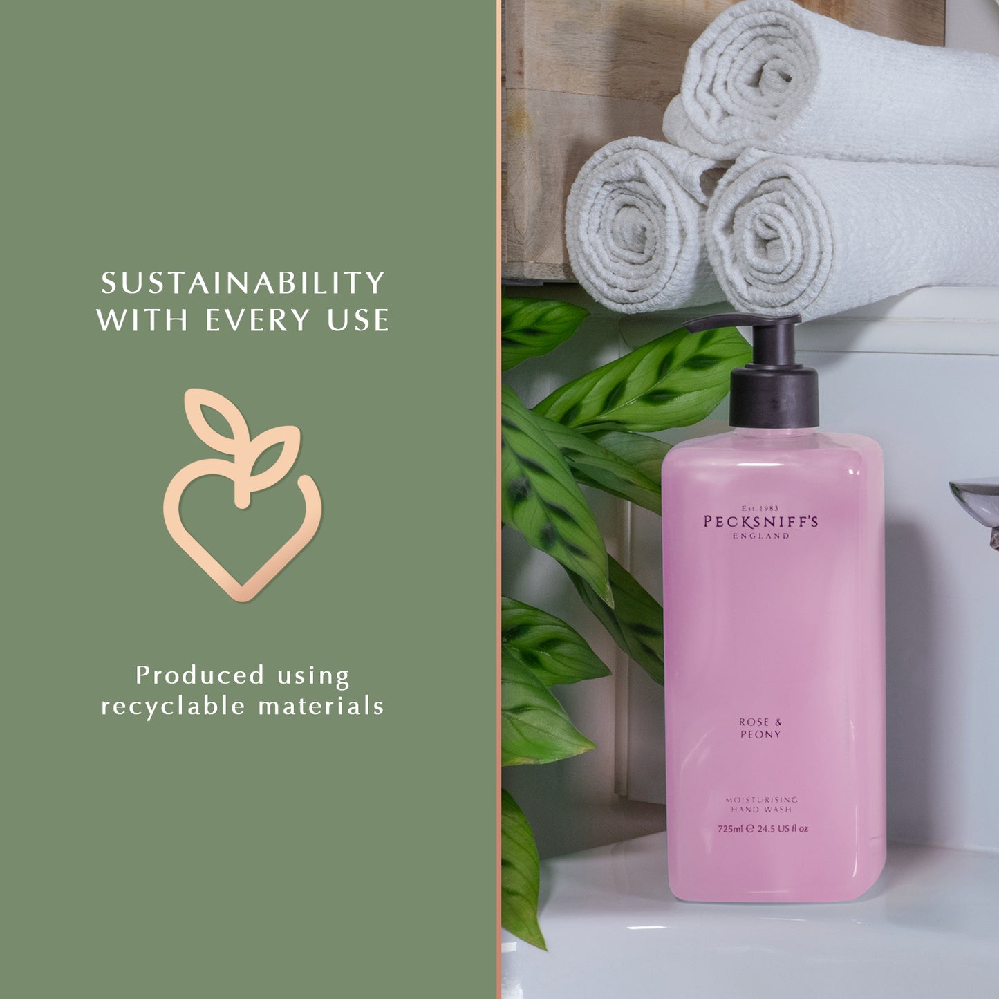 Pecksniff's Rose & Peony Hand Wash 725 ml/24.5 Fl Oz