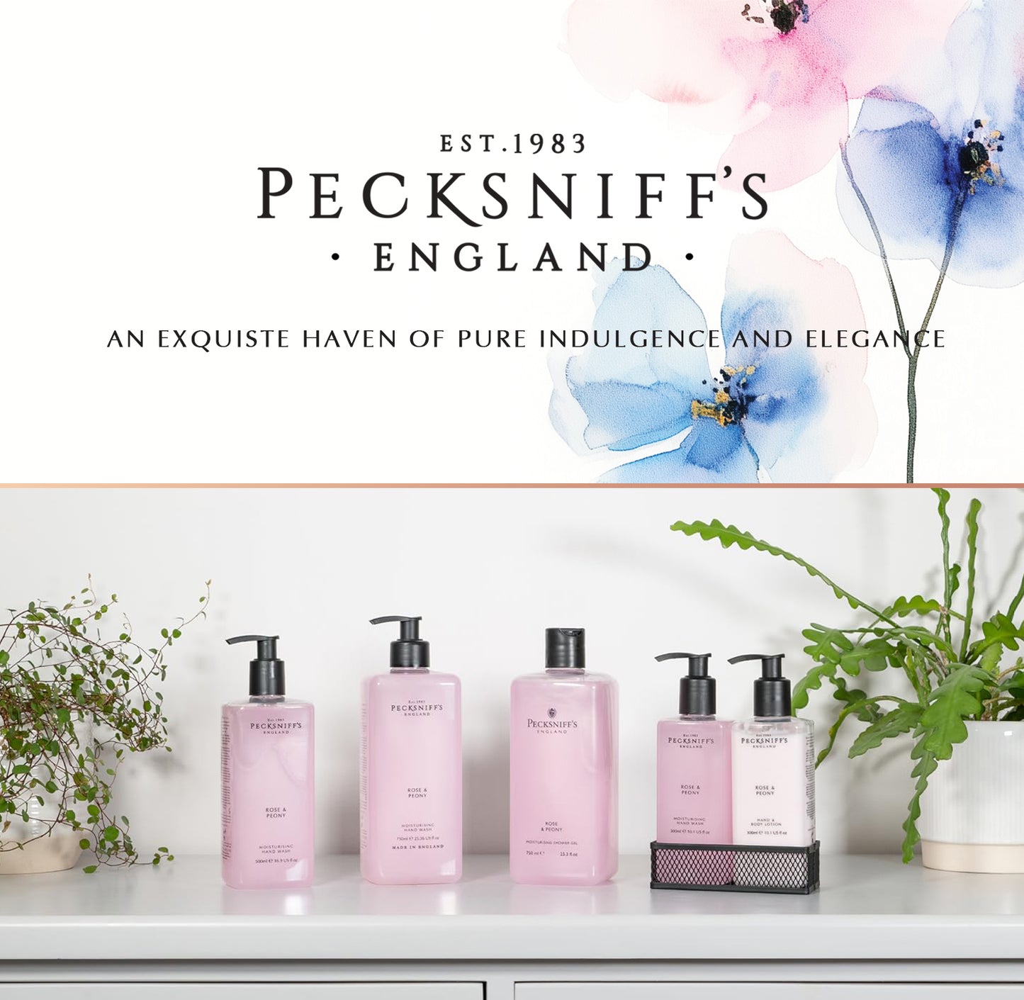 Pecksniff's Rose & Peony Hand Wash 725 ml/24.5 Fl Oz