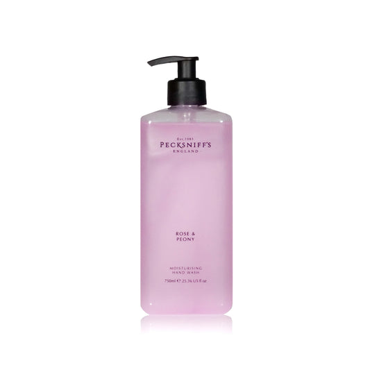 Pecksniffs Classic Rose & Peony Scented Moisturizing Hand Wash | 750ml, 25.3 Fl oz