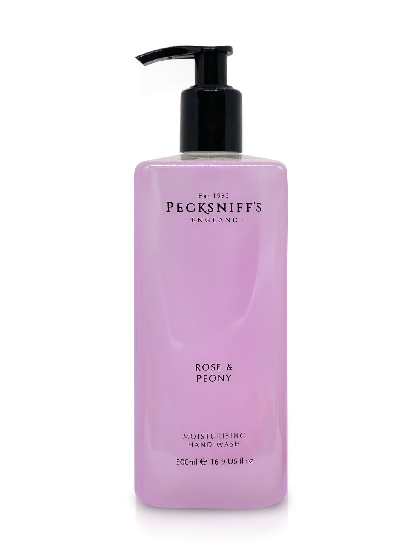 Pecksniffs Classic Rose & Peony Scented Moisturizing Hand Wash | 500ml, 16.9 Fl oz