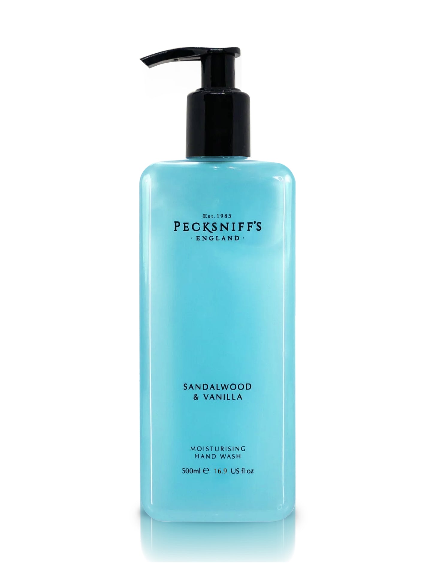 Pecksniffs Classic Sandalwood & Vanilla Scented Moisturizing Hand Wash | 500ml, 16.9 Fl oz