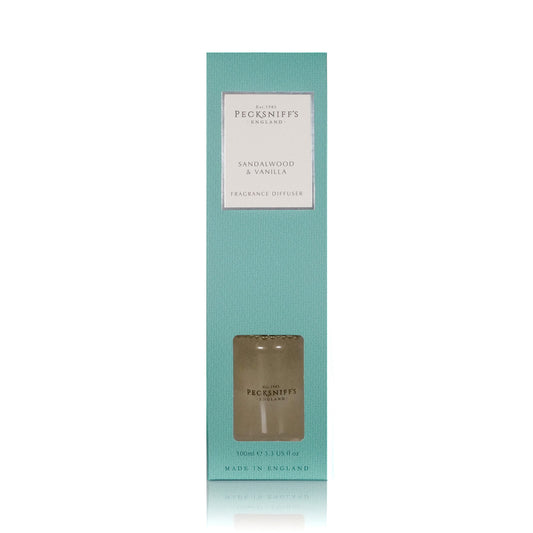 Pecksniff's Sandalwood & Vanilla Diffuser | 100ml/3.38 Fl Oz