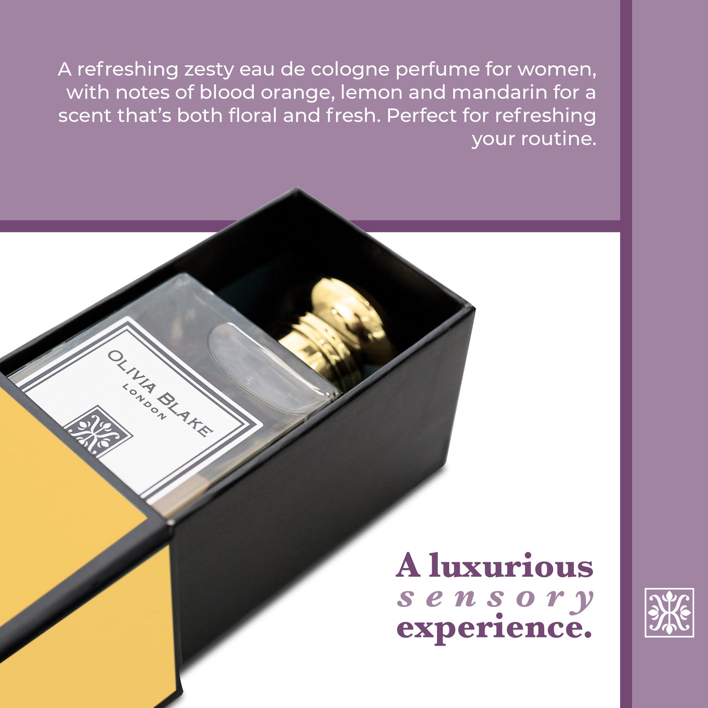 Olivia Blake Tangerine & Patchouli Perfume for Women – Fine Fragrance Eau de Cologne Spray, 100 ml/3.3 fl oz