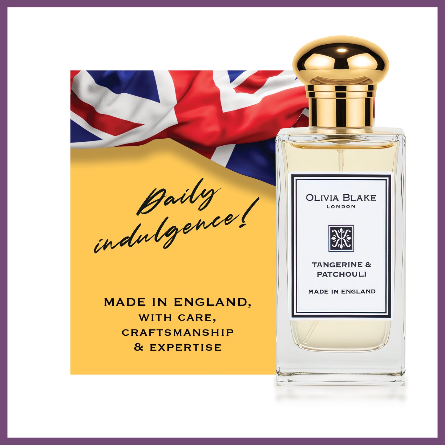 Olivia Blake Tangerine & Patchouli Perfume for Women – Fine Fragrance Eau de Cologne Spray, 100 ml/3.3 fl oz