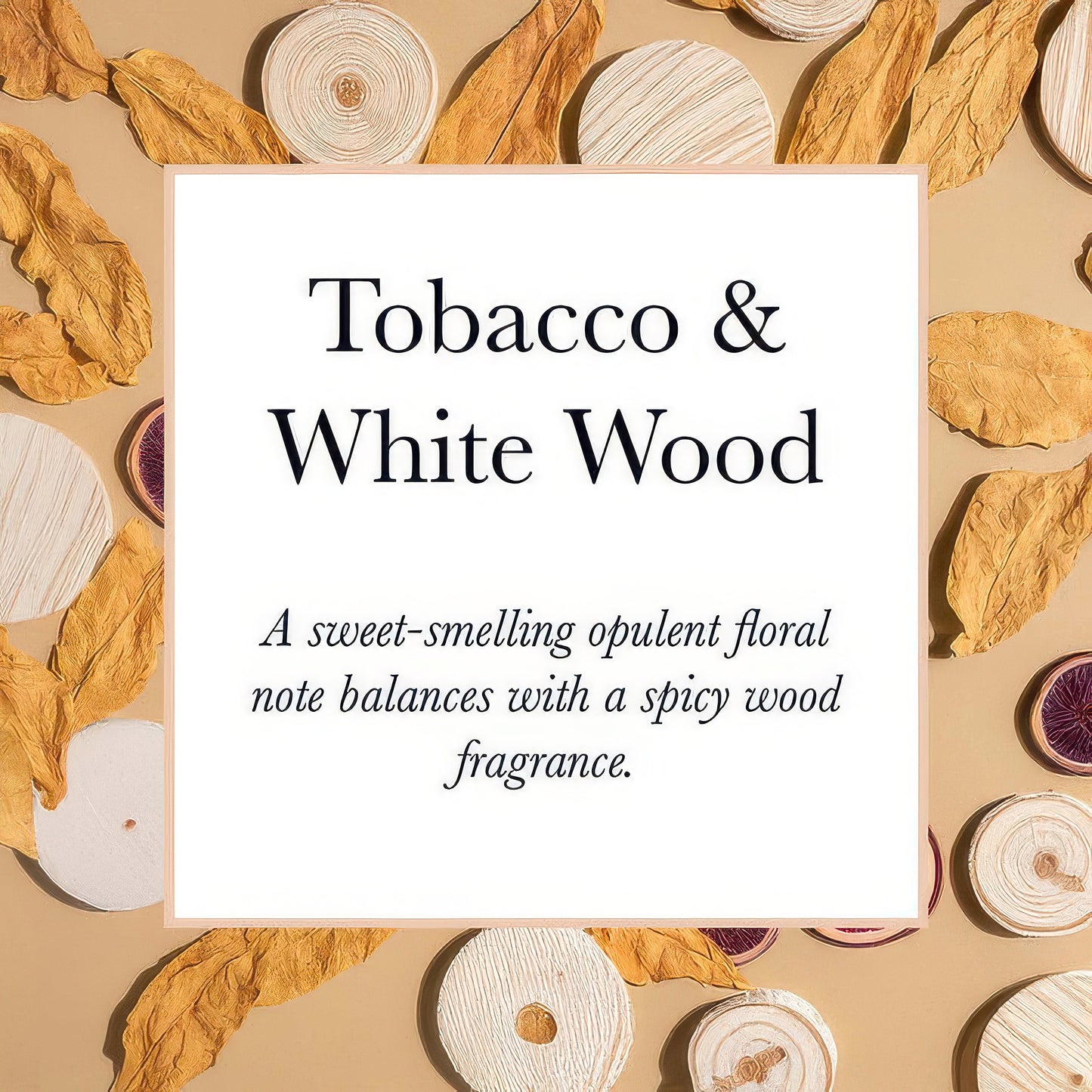 Pecksniffs Tobacco & White Wood Candle | 3 Wicks, 515g /18.16oz