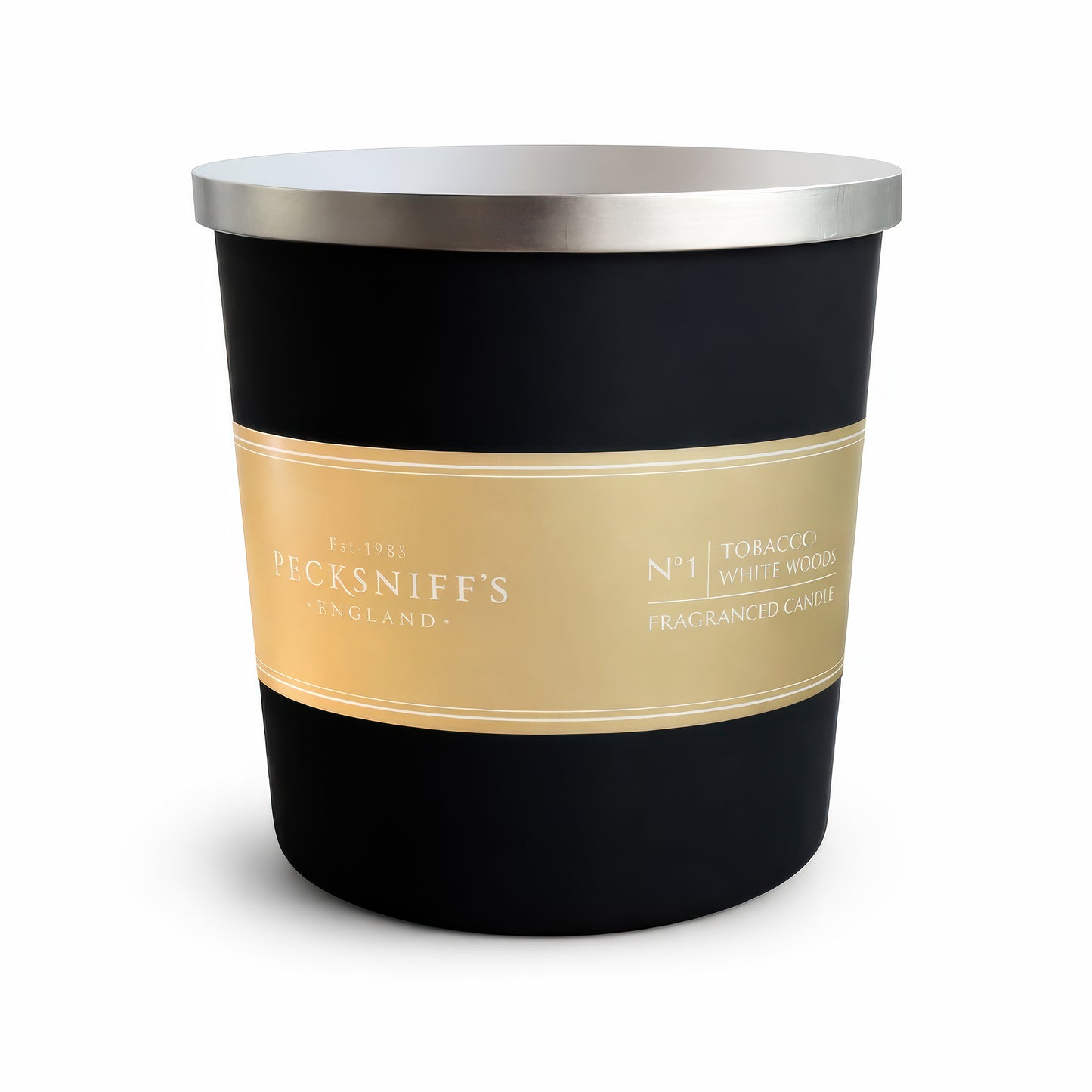 Pecksniffs Tobacco & White Wood Candle | 3 Wicks, 515g /18.16oz