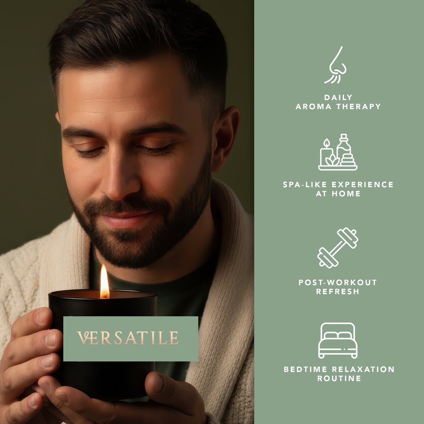 Pecksniff’s Tobacco & White Wood Scented Candle – 1 Wick, 184 g/6.49 oz – Oriental Luxury Fragrance – Black Glass Vessel – Made in England