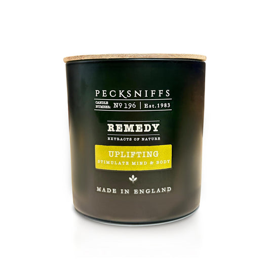 Pecksniffs Remedy Green Tall Uplifting Candle | 3 Wicks, 515g /18.16oz