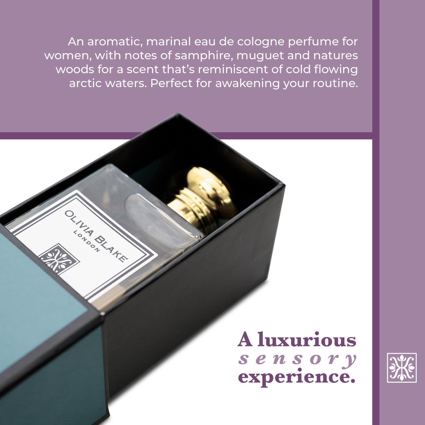 Olivia Blake Woodland Sage & Rock Salt Perfume for Women – Fine Fragrance Eau de Cologne Spray, 100 ml/3.3 fl oz