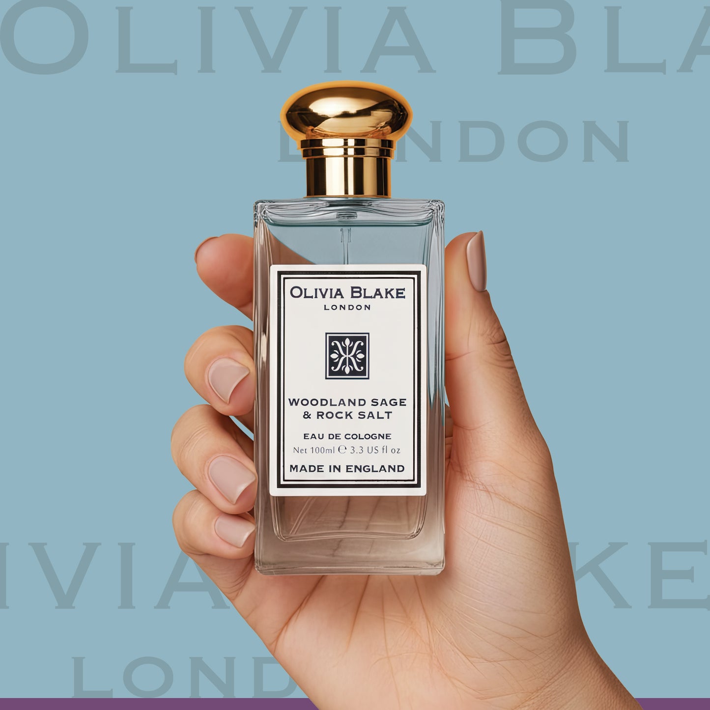 Olivia Blake Woodland Sage & Rock Salt Perfume for Women – Fine Fragrance Eau de Cologne Spray, 100 ml/3.3 fl oz